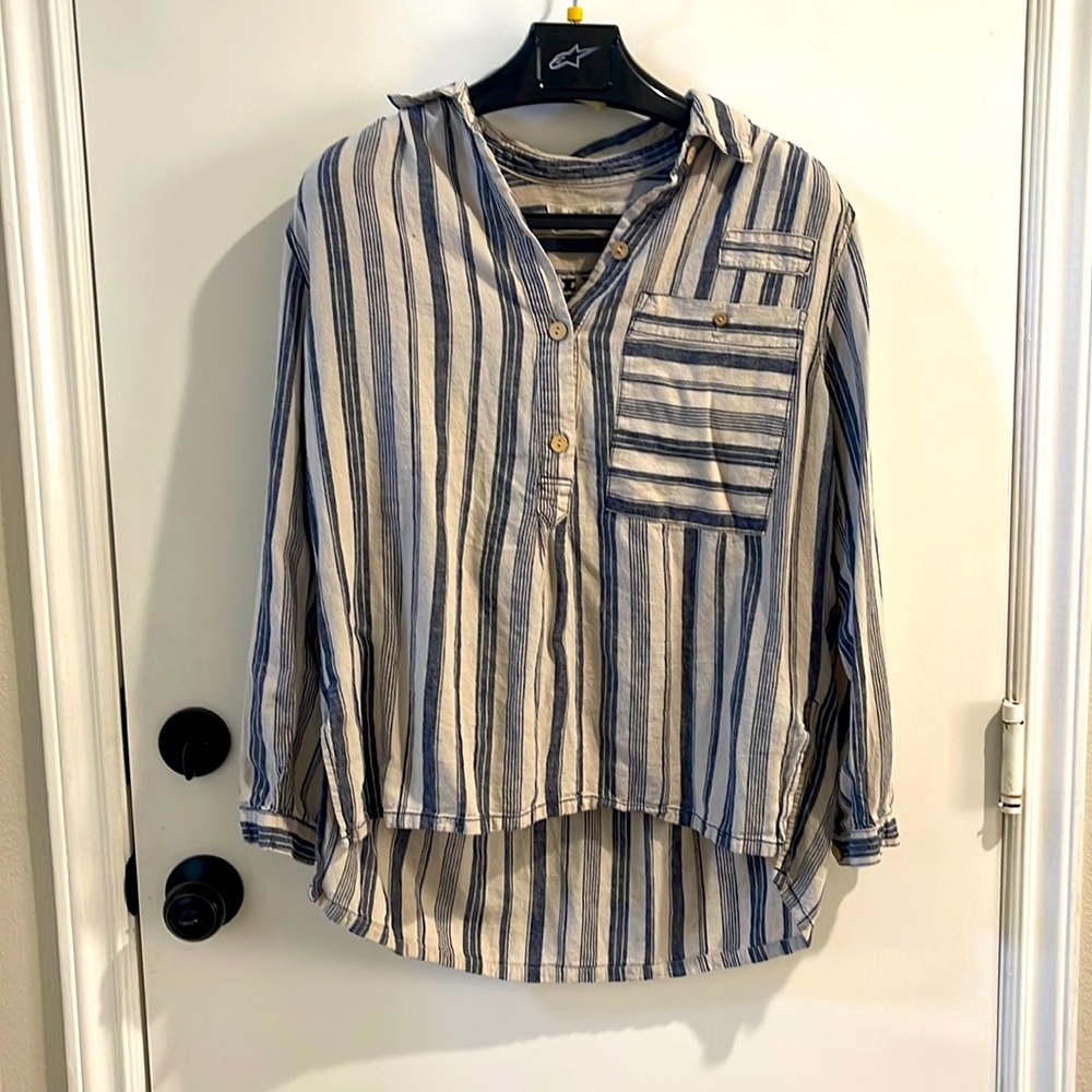 We The Free Oversized Button Up Long Sleeve